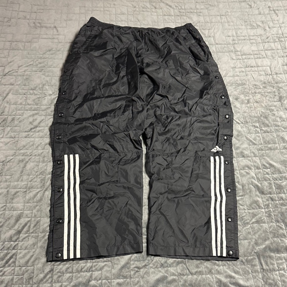 Vintage 90s y2k Adidas‎ Embroidered Baggy Tear Away Button Track Pants